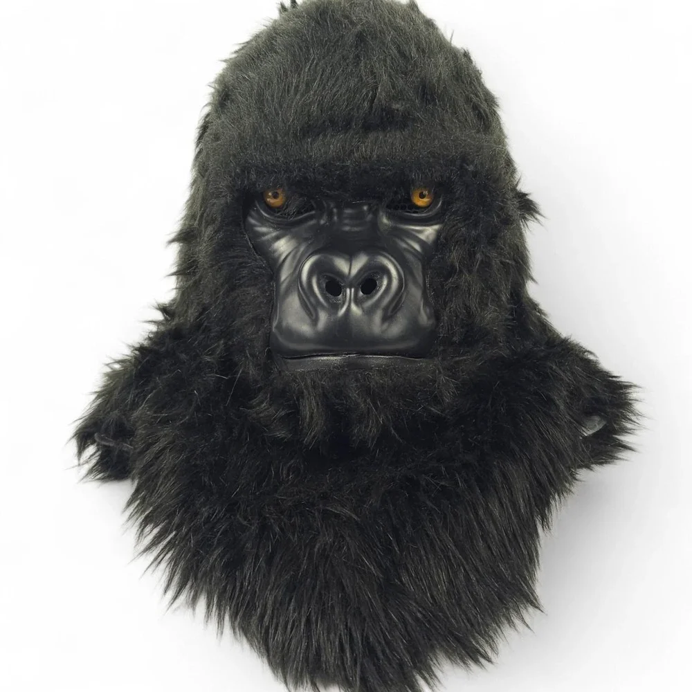 Gorilla Moving Mouth Mask Thumbs Up Halloween Costume Animal Ape Mouth Mover